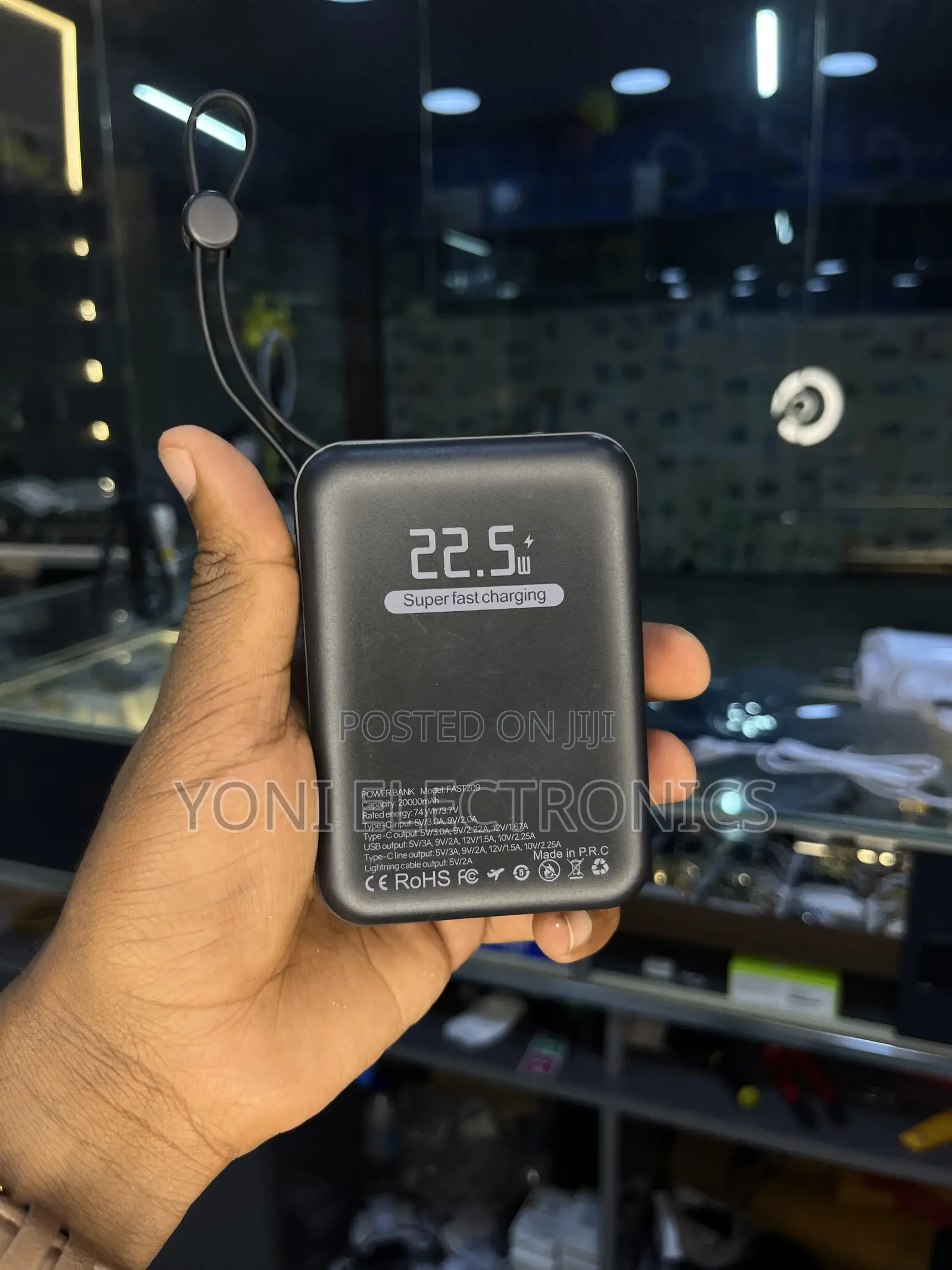 CALUS FAST209 20,000mAh 22.5W Fast Charging Power Bank With Built-In