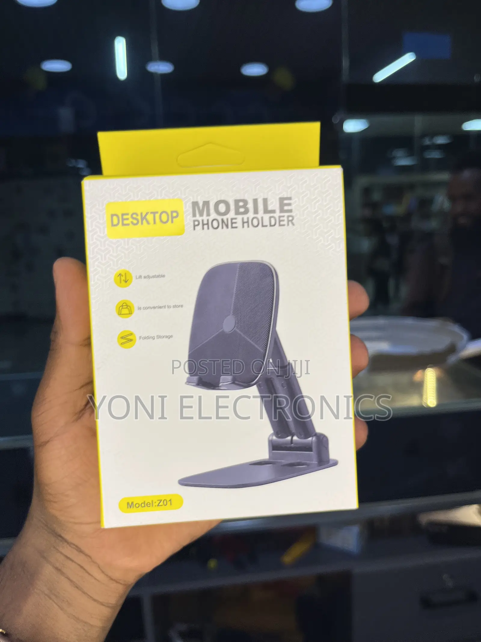 Adjustable Desktop Mobile Phone Holder (Model Z01)