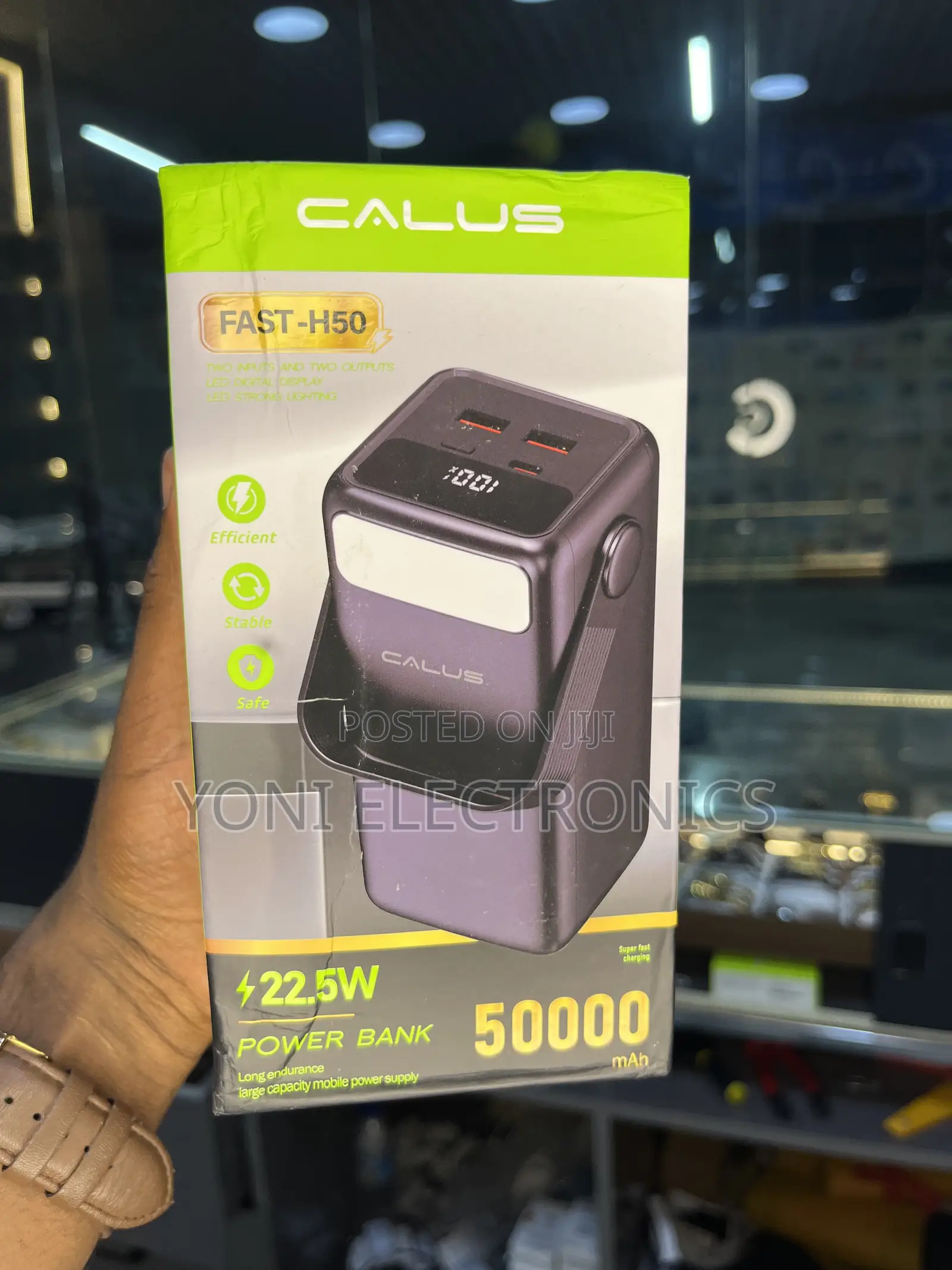 CALUS FAST-H50 50,000mAh 22.5W Power Bank With LED Lighting