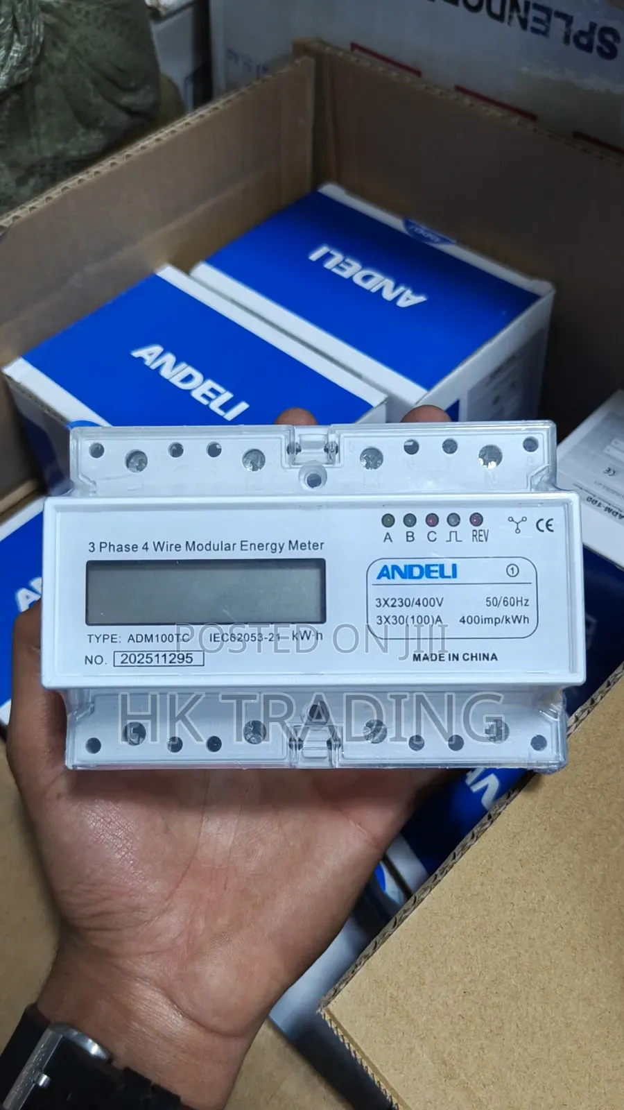 ኤሌክትሪክ ፍጆታ ቆጣሪ 3ፌዝ Electric Kilowhatt Hour KWH Meter