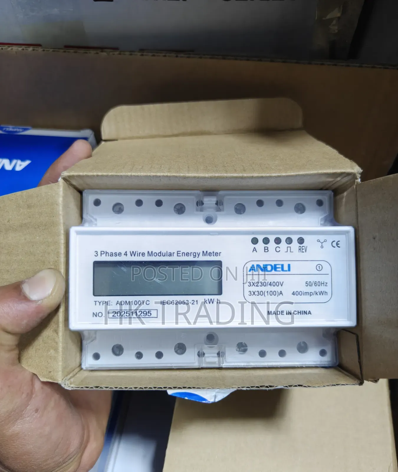 ኤሌክትሪክ ፍጆታ ቆጣሪ 3ፌዝ Electric Kilowhatt Hour KWH Meter