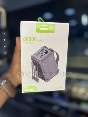 Rugga's HMA-60 60,000mAh 22.5W Power Bank With Built-in Cables