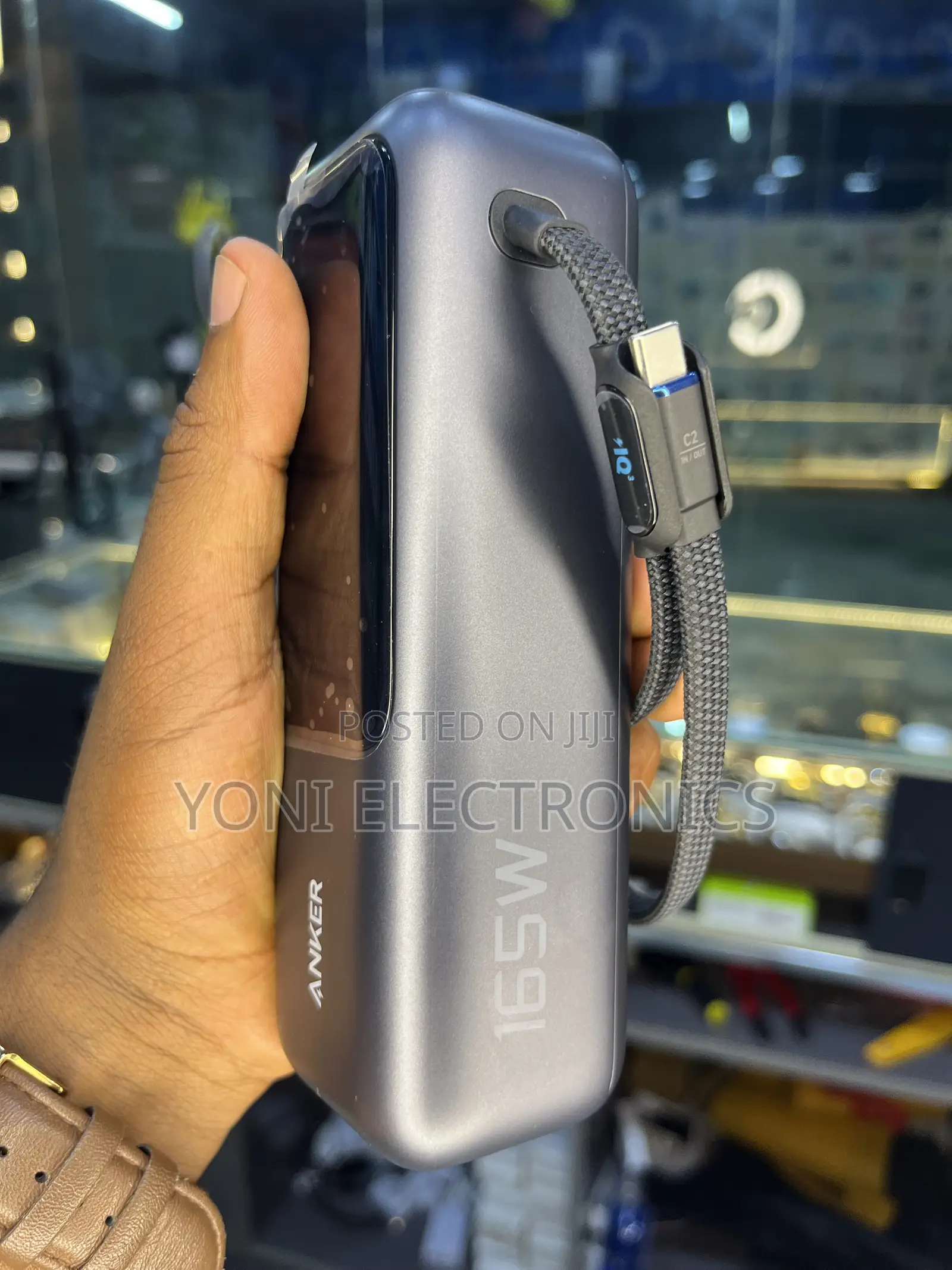 Anker 165W 25,000mAh Power Bank With Retractable Cables