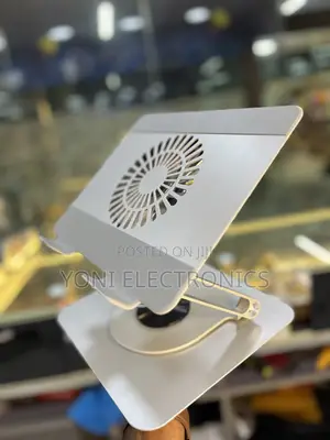 360-Degree Swivel Laptop Stand With Built-in Cooling Fa