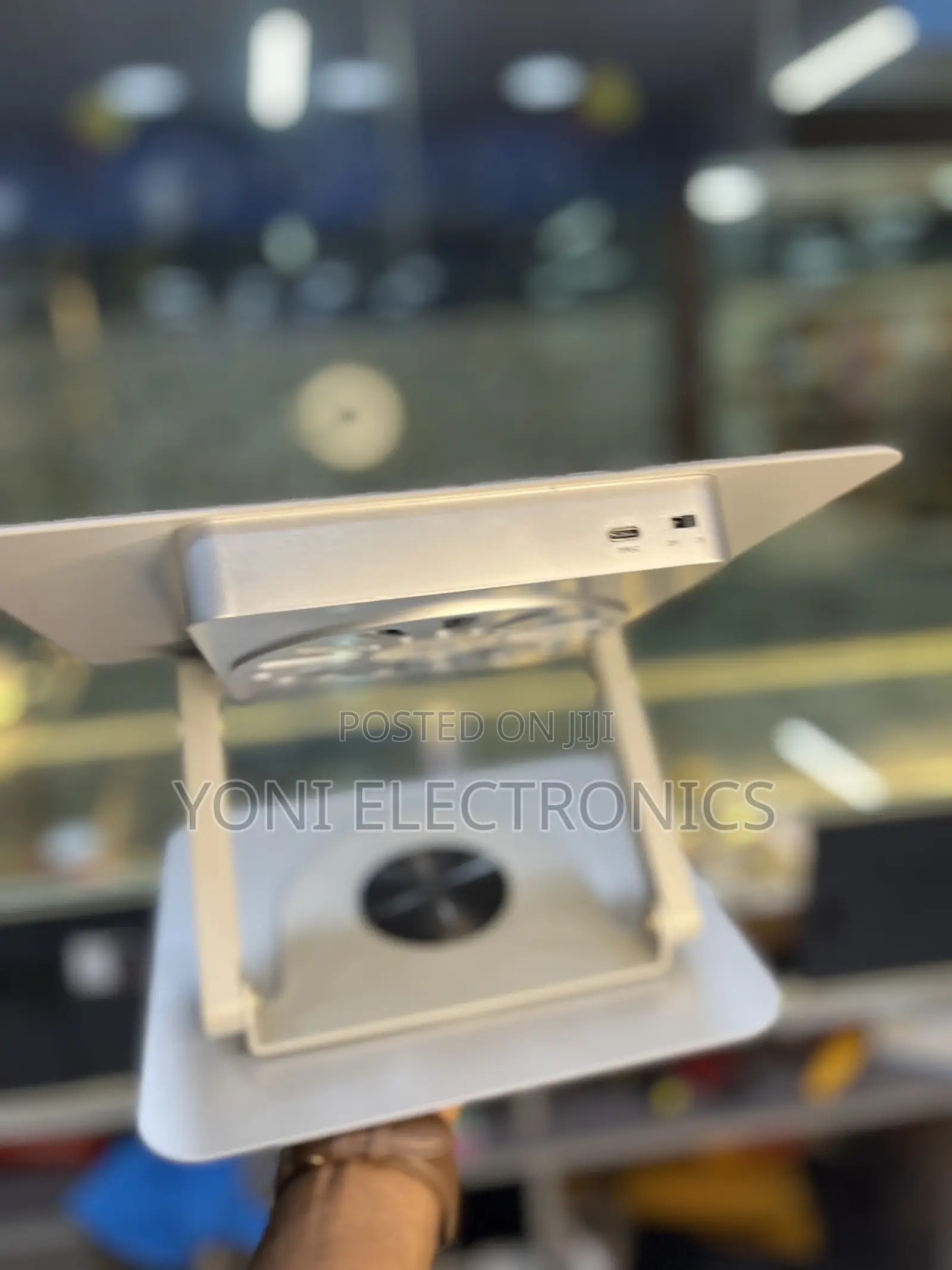 360-Degree Swivel Laptop Stand With Built-in Cooling Fa