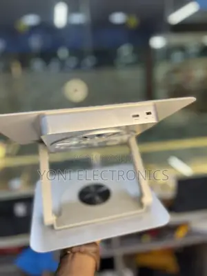 360-Degree Swivel Laptop Stand With Built-in Cooling Fa