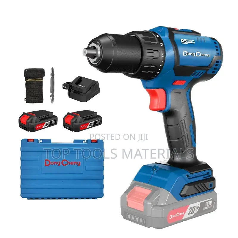 ፡DongCheng 20V MAX Brushless Cordless 1/2" Hammer Drill Kit,