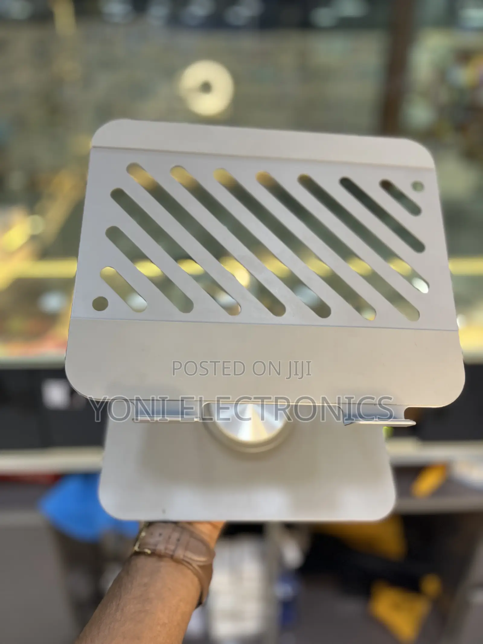 Ergonomic Aluminum Laptop Stand With Cooling Slots
