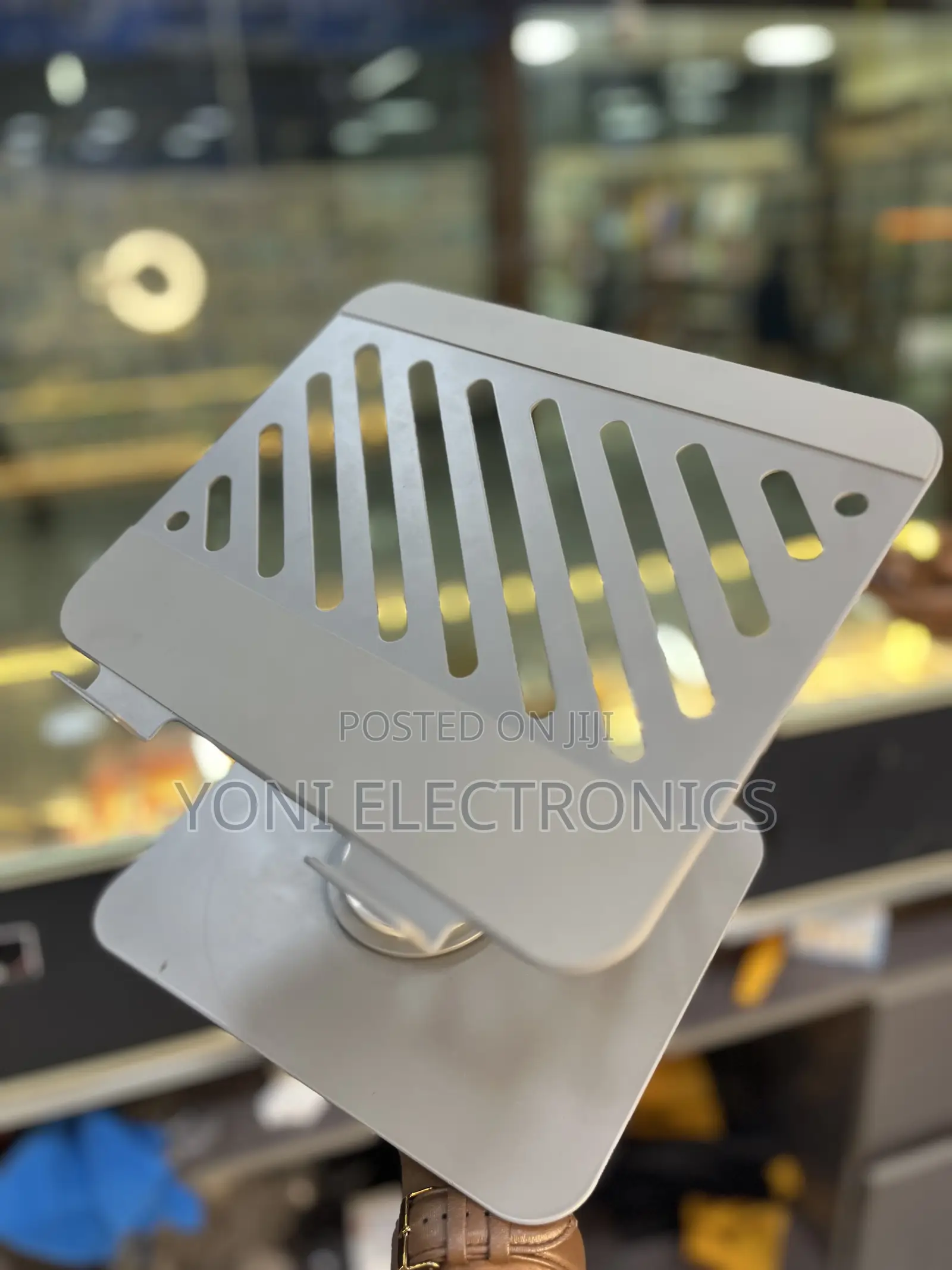 Ergonomic Aluminum Laptop Stand With Cooling Slots