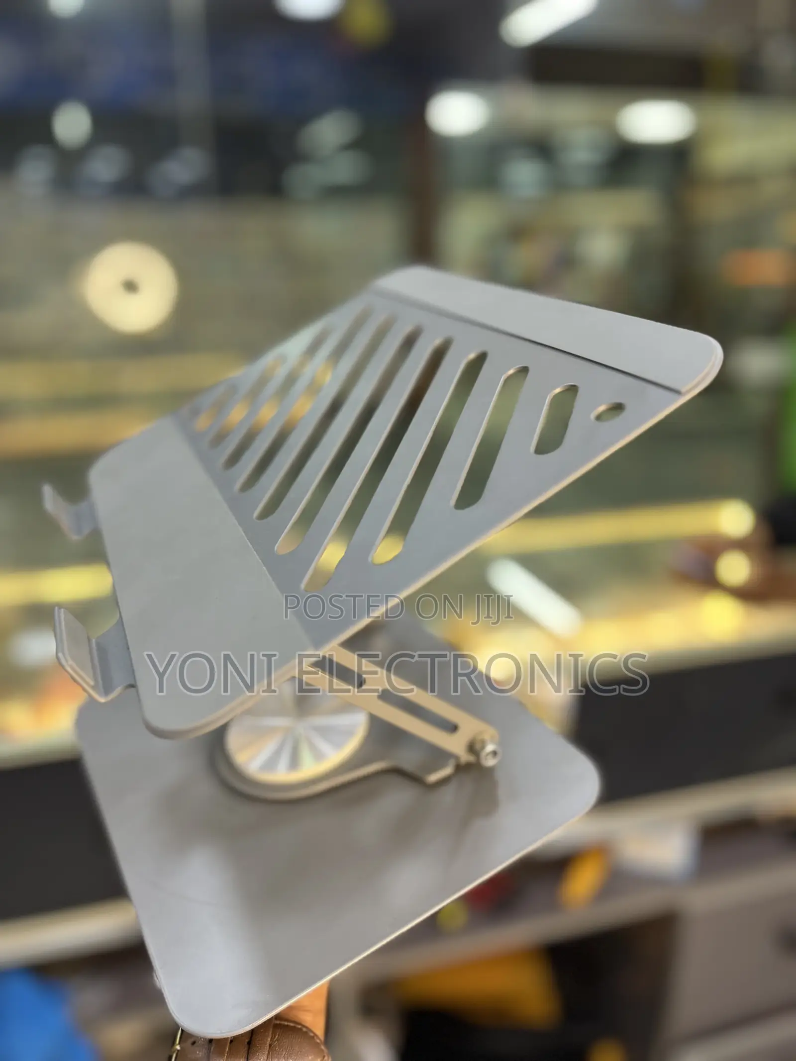 Ergonomic Aluminum Laptop Stand With Cooling Slots
