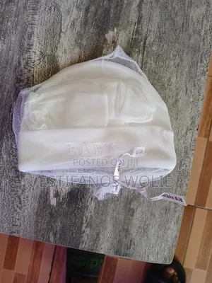 White Pull-on Baby Beanie Hat
