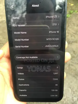 Apple iPhone 16 128 GB Black