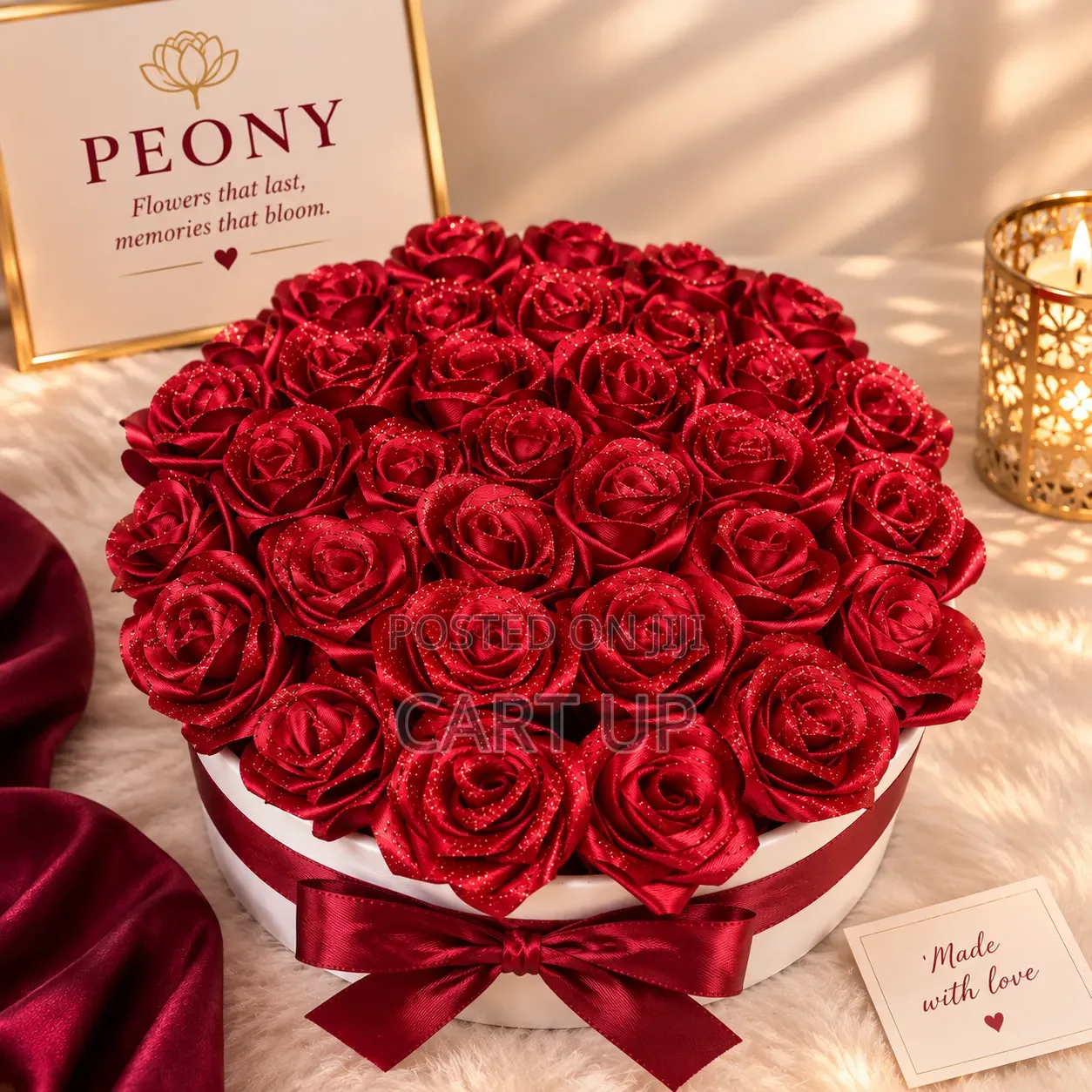 Beautiful Ribbon Fake Flower Gift