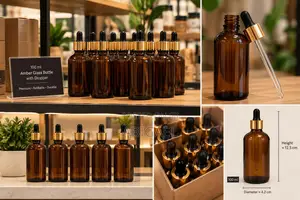 Amber Glass Bottle 100 Ml Bulk Supply