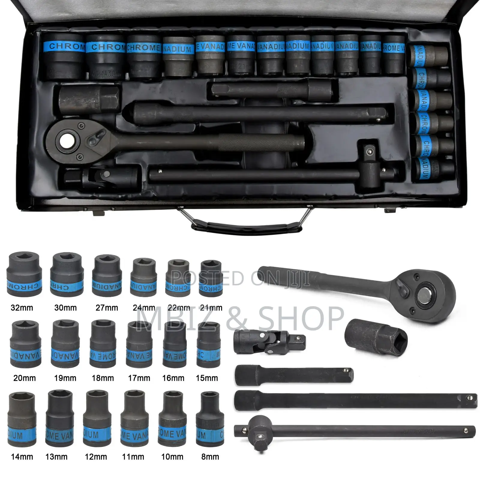 1/2-Inch Drive Wrench Sets (24pcs)