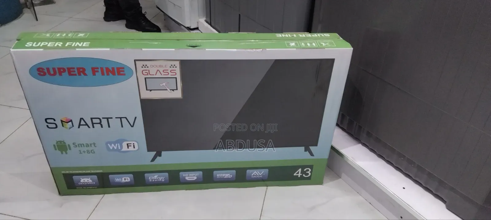 Super Fine 43” Smart TV – ሙሉ መረጃ ብራንድ: Super Fine ስክሪን: 43ኢች