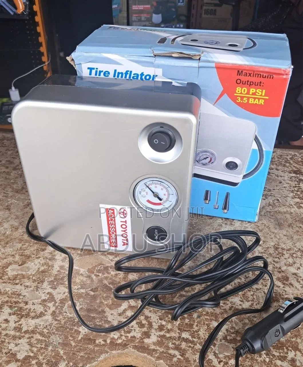 Tire Inflator(የጎማ ንፋስ መሙያ)