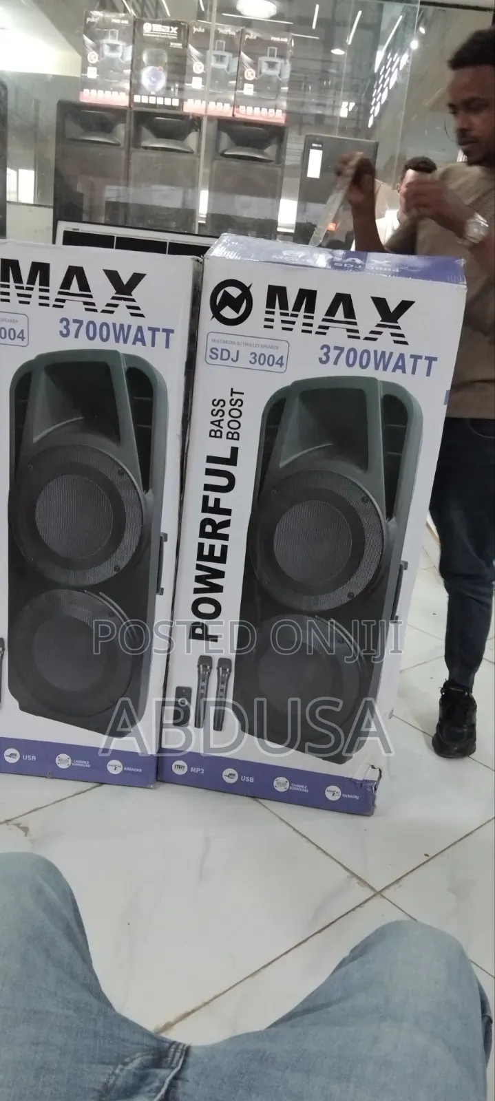 Omax 3700watt Powerful Bass Boost Speaker የድምፅ ጥራት የተሻሻለ