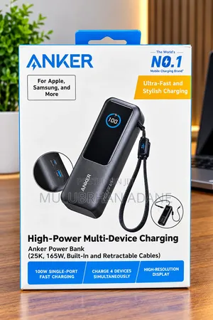 Anker Original 25,000mAh Power Bank 165W Fast Charging for Laptops