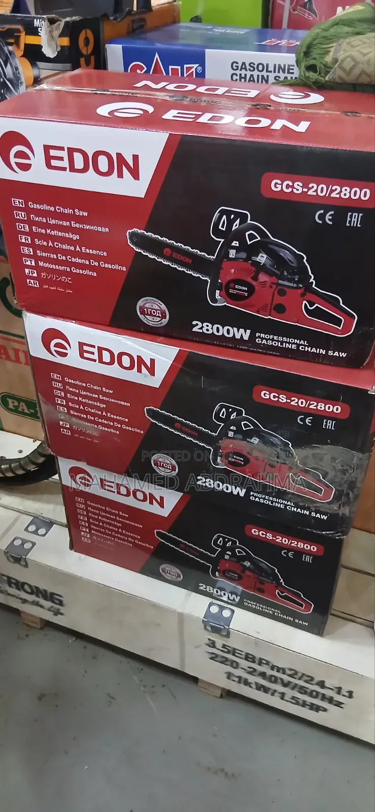 EDON Gasoline Chainsaw 2800w