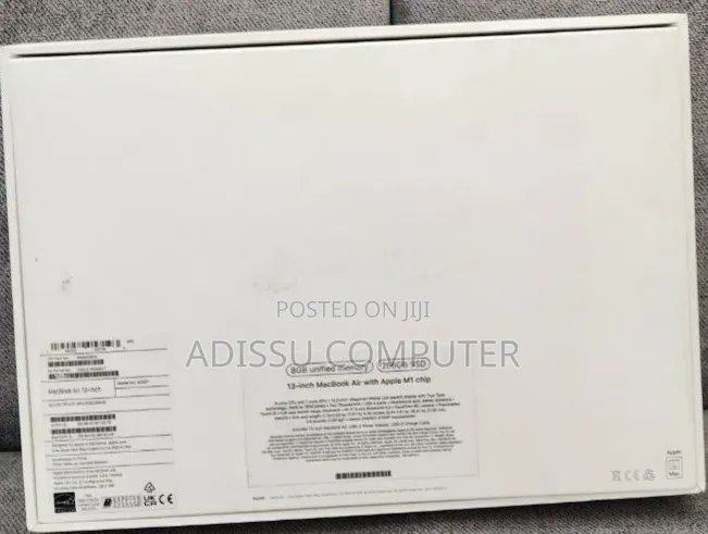 New Laptop Apple MacBook Air 2020 M1 8GB Apple M1 SSD 256GB