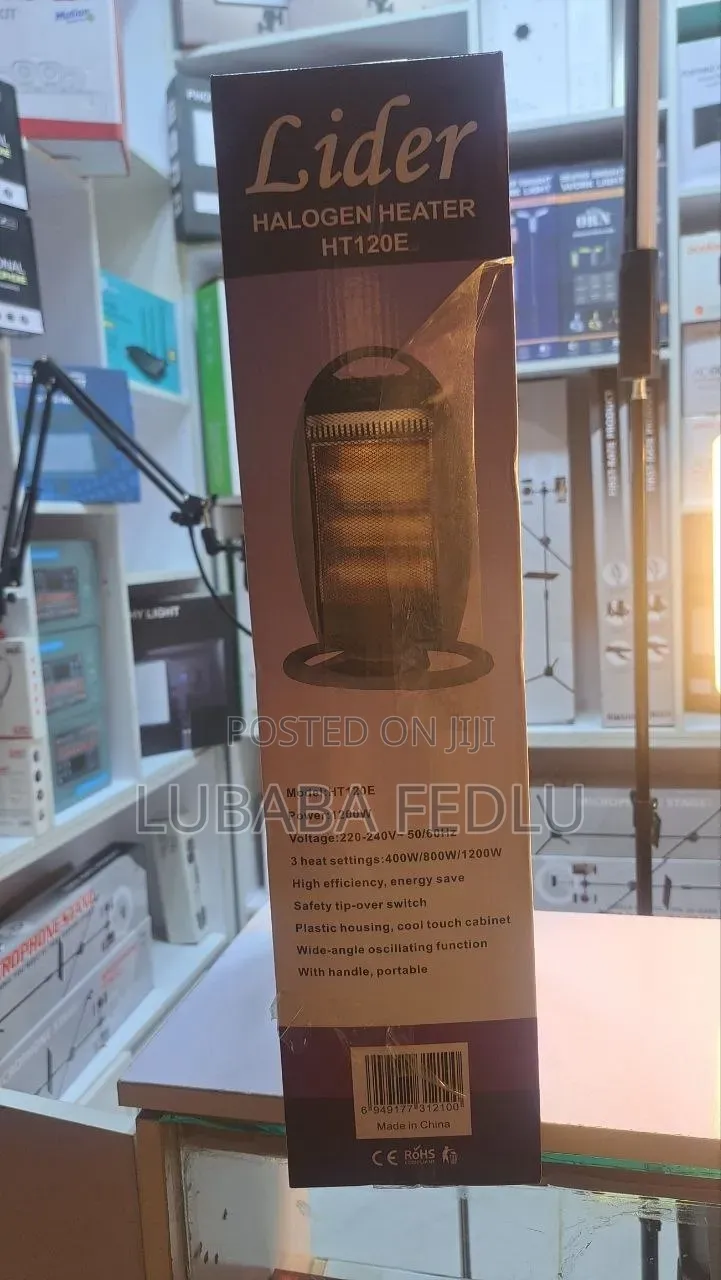 Brand New Lider HT120E Halogen Heater – 1200W