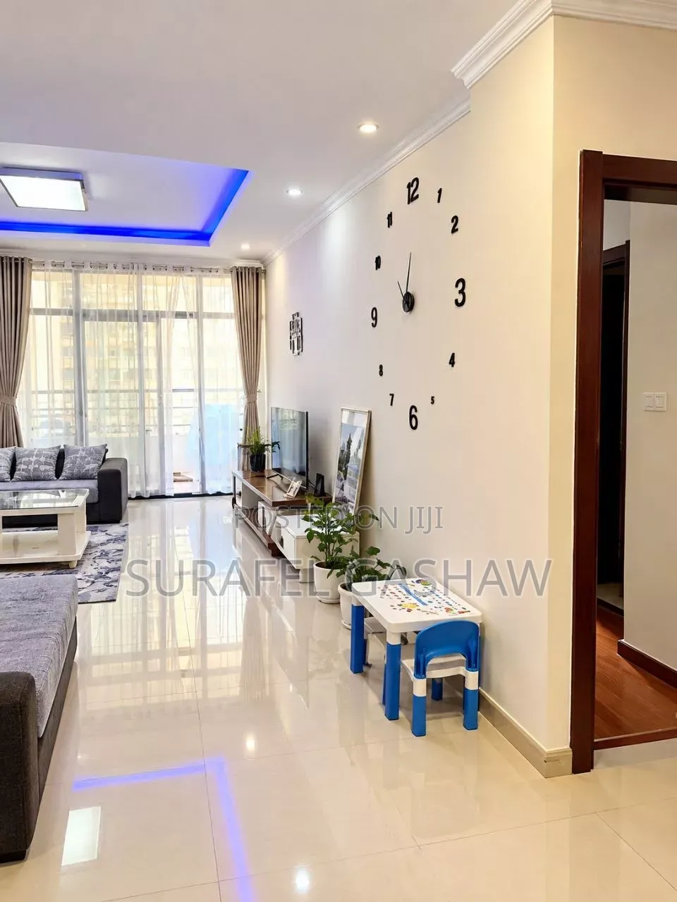 Furnished 3bdrm Apartment in ሰሚት 20 ሜትር, Yeka for sale