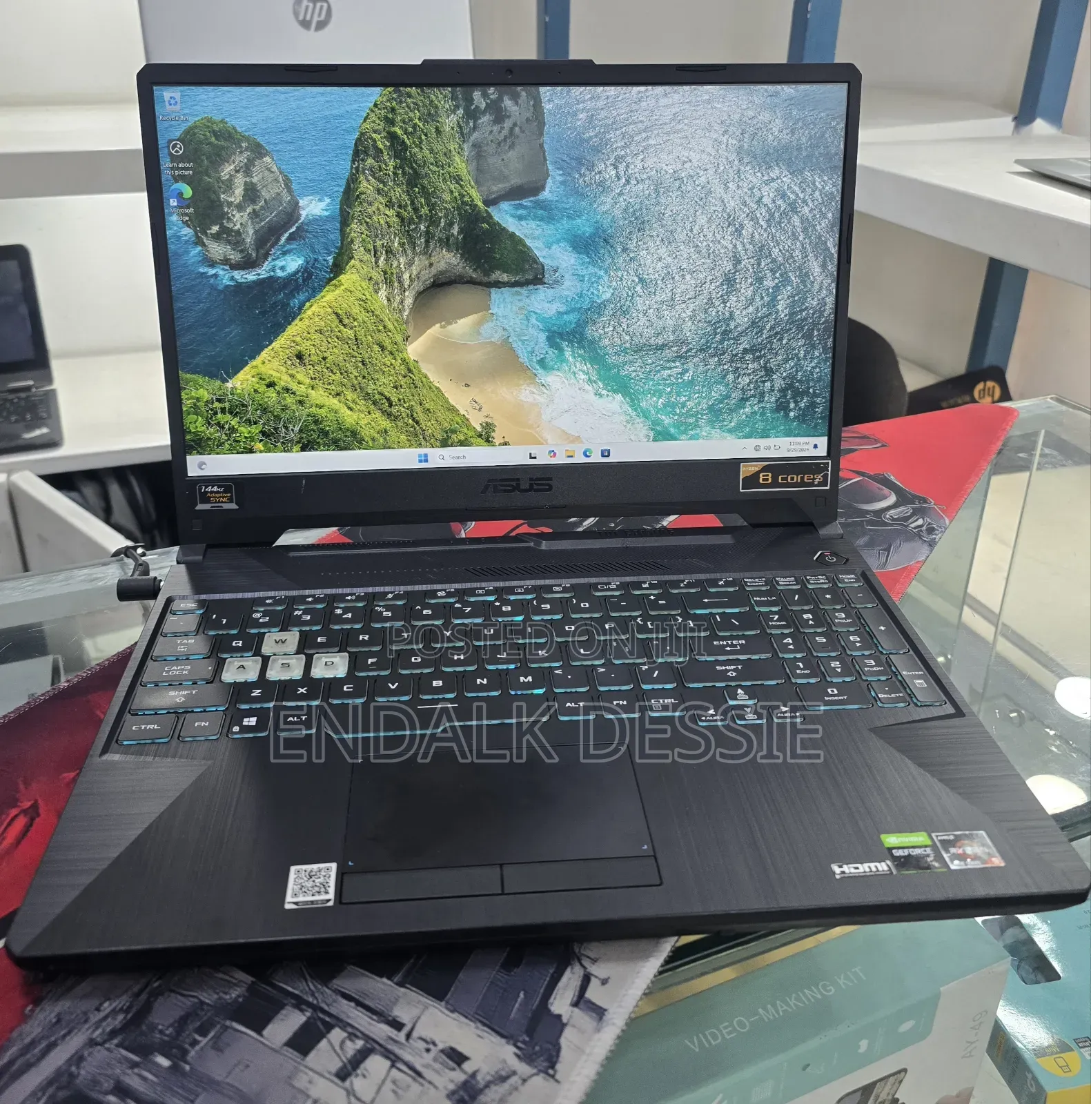 New Laptop Asus TUF Gaming A15 16GB AMD Ryzen 9 SSD 512GB