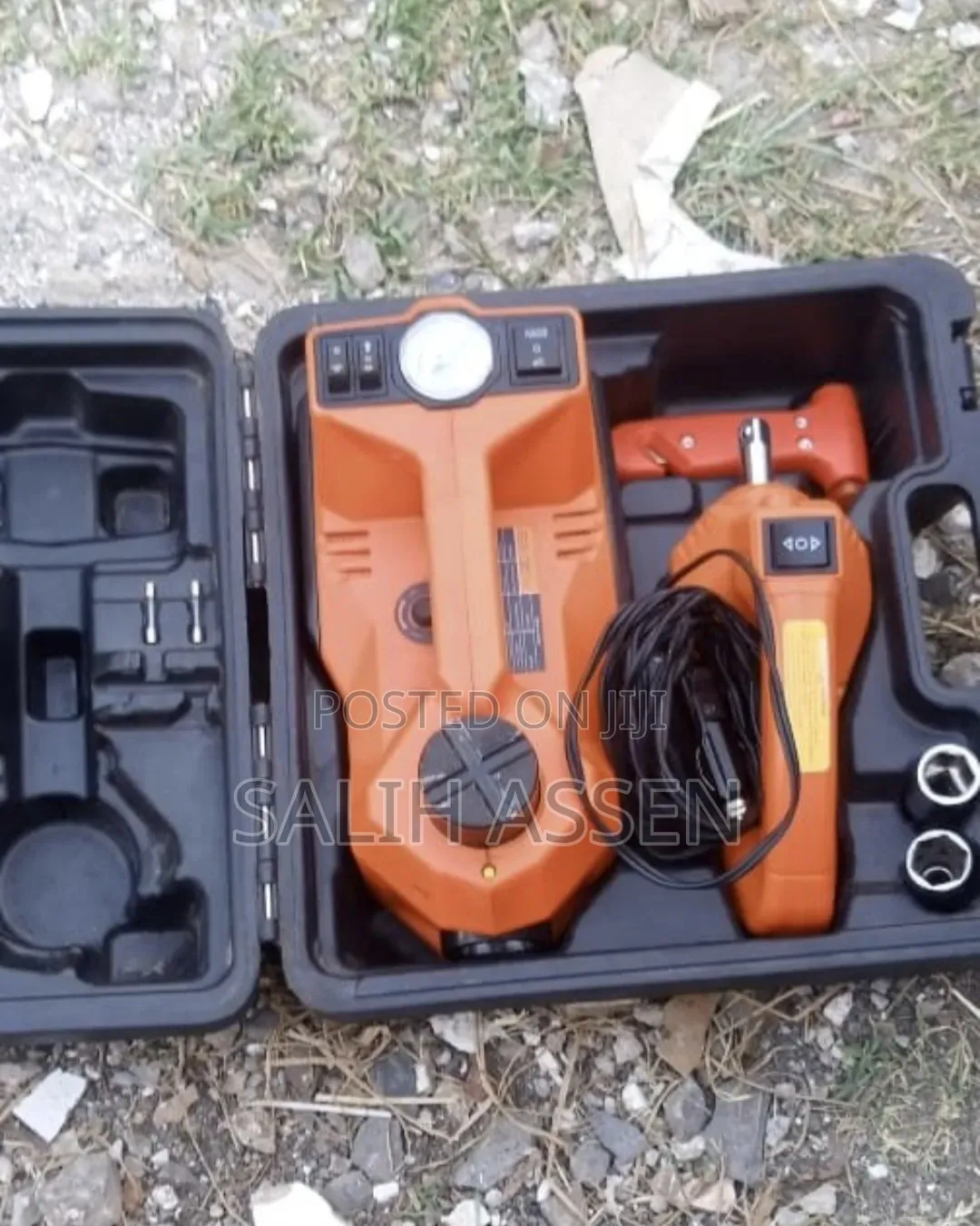 EDON 3 in 1 Electric Car Jack Repair Kit+air Pub