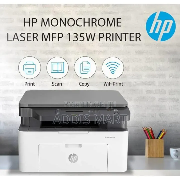 HP Monochrome Laser MFP 135w Printer