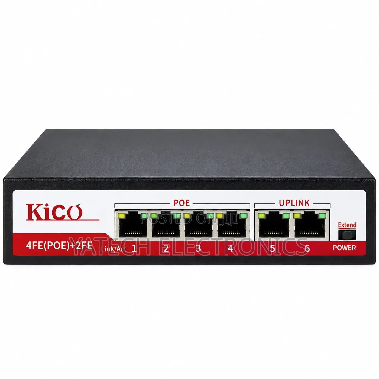 KiCo 4FE (PoE) + 2FE 100M PoE Switch.