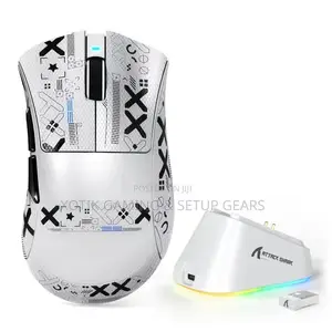 ATTACK SHARK V3 PRO Wireless Mouse-Gaming Mouse With RGB Charging Dock