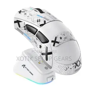 ATTACK SHARK V3 PRO Wireless Mouse-Gaming Mouse With RGB Charging Dock