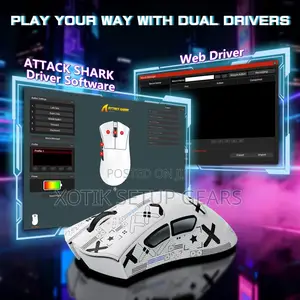 ATTACK SHARK V3 PRO Wireless Mouse-Gaming Mouse With RGB Charging Dock