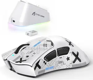 ATTACK SHARK V3 PRO Wireless Mouse-Gaming Mouse With RGB Charging Dock
