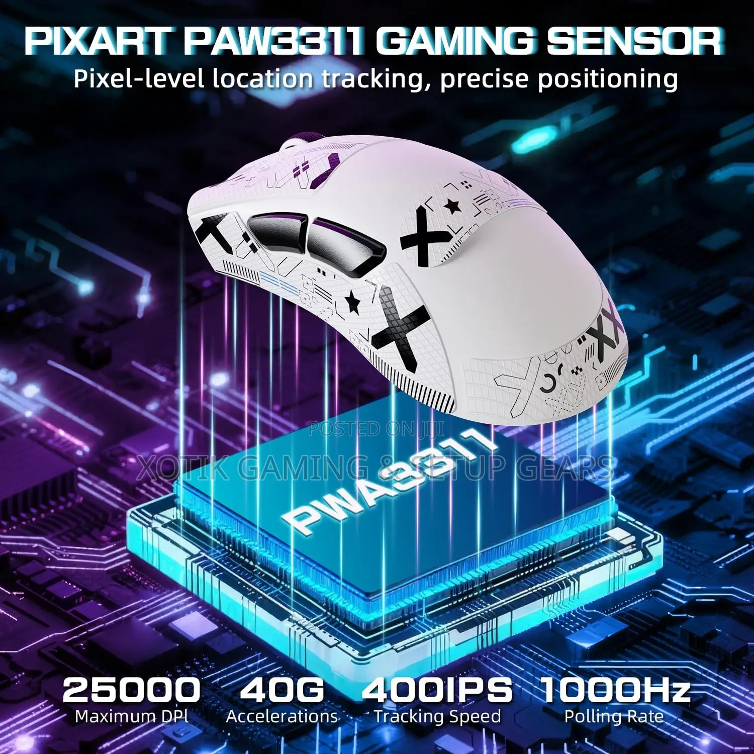 ATTACK SHARK V3 PRO Wireless Mouse-Gaming Mouse With RGB Charging Dock