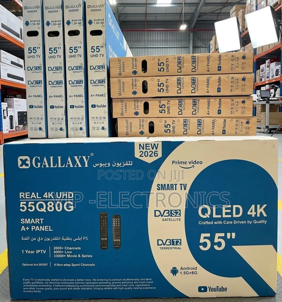 GALLAXY 55 Inch TV QLED 4K Smart TV – | Premium Smart TV New 2026