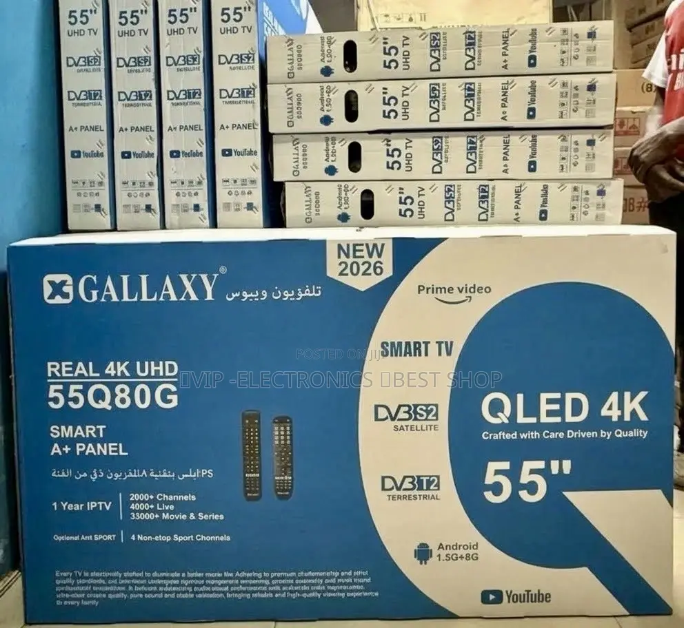 GALLAXY 55 Inch TV QLED 4K Smart TV – | Premium Smart TV New 2026