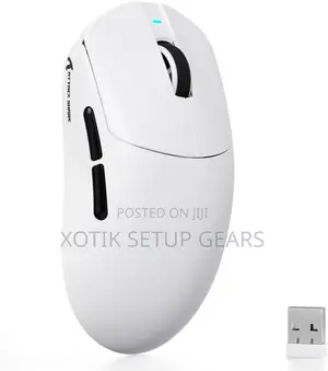 ATTACK SHARK X8 SE White Gaming Mouse - Tri Mode Wireless Mouse