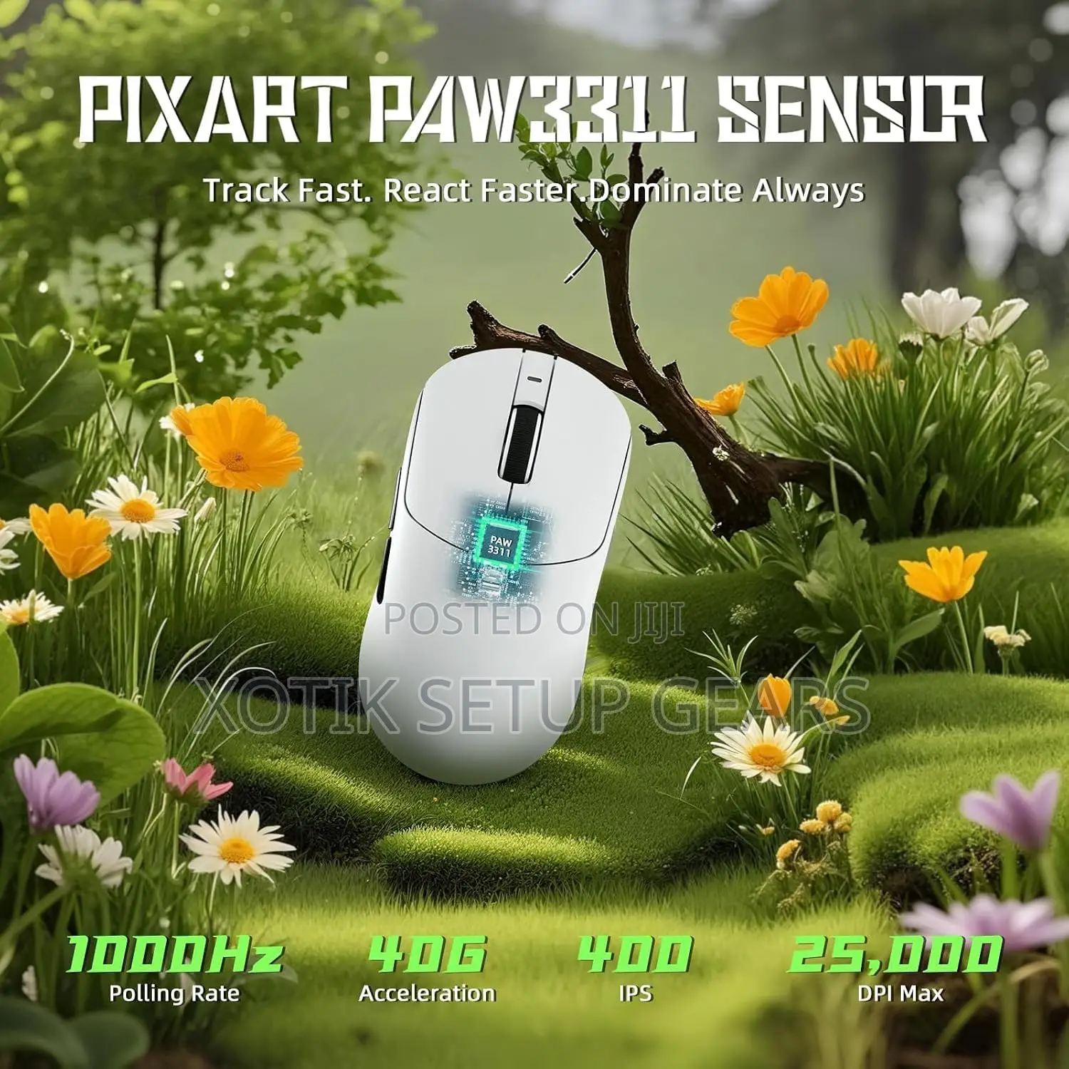 ATTACK SHARK X8 SE White Gaming Mouse - Tri Mode Wireless Mouse