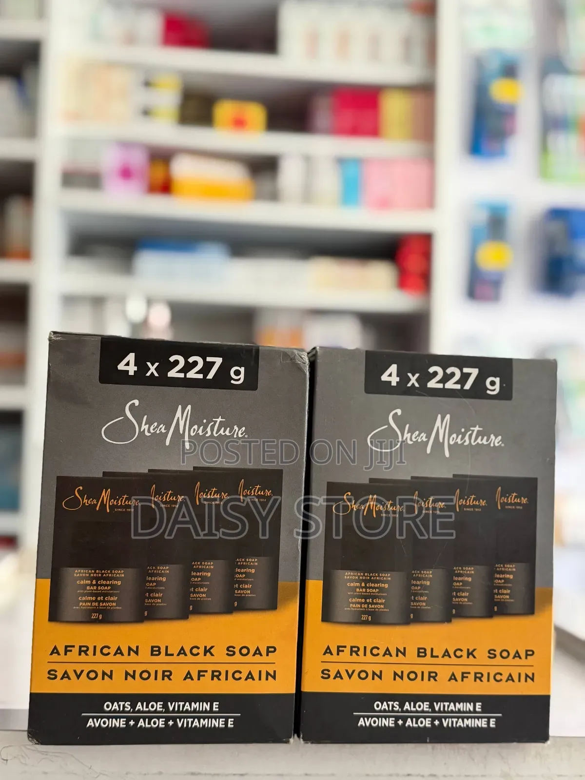 SheaMoisture African Black Soap Bar Soap (4 X 227g Pack)