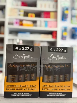 SheaMoisture African Black Soap Bar Soap (4 X 227g Pack)