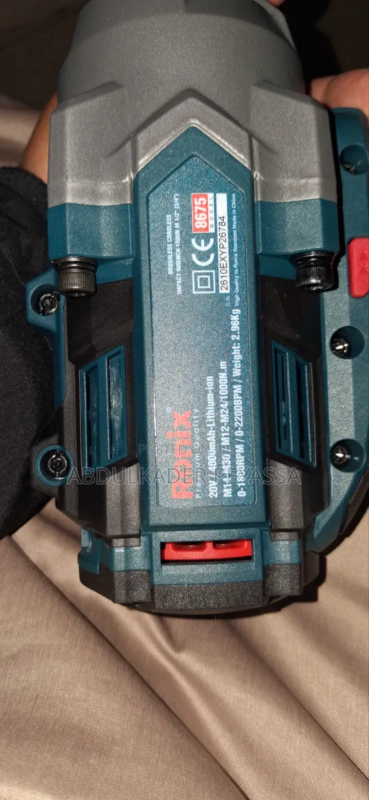 Ronix 1000nm Chargible Brushless Impact Wrench