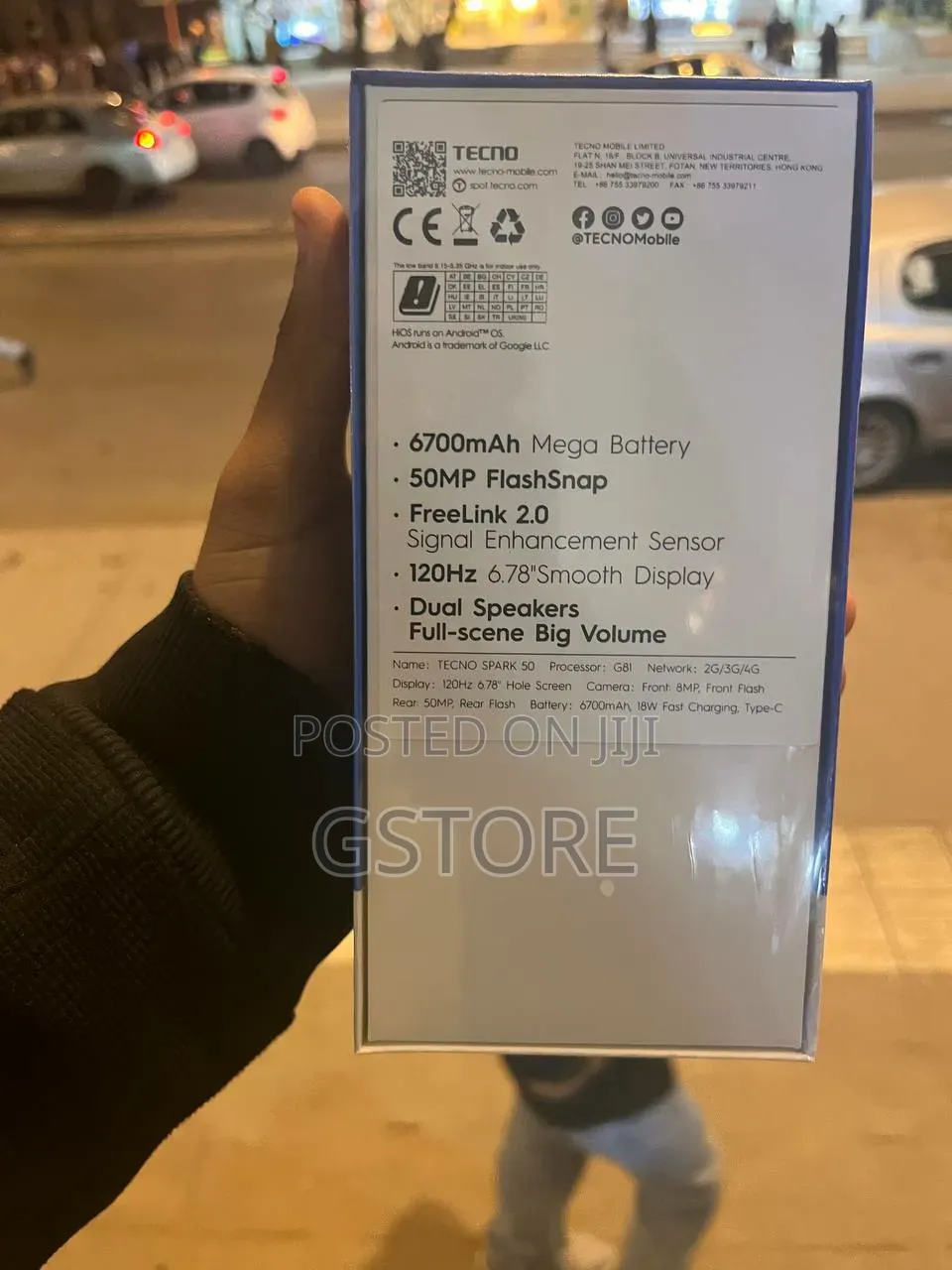 New Tecno Spark 50 128 GB Blue