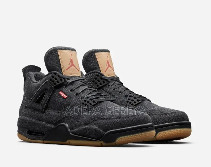 Air Jordan 4 Retro Black Denim Size:- 39-43Delivery Available
