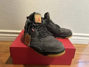 Air Jordan 4 Retro Black Denim Size:- 39-43Delivery Available