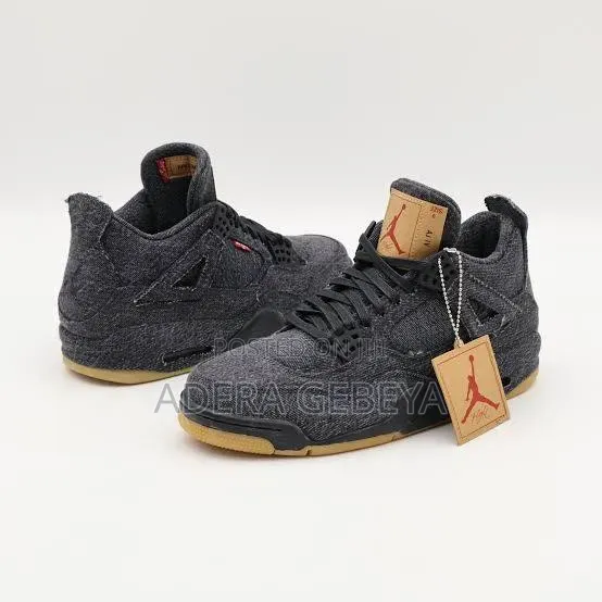 Air Jordan 4 Retro Black Denim Size:- 39-43Delivery Available