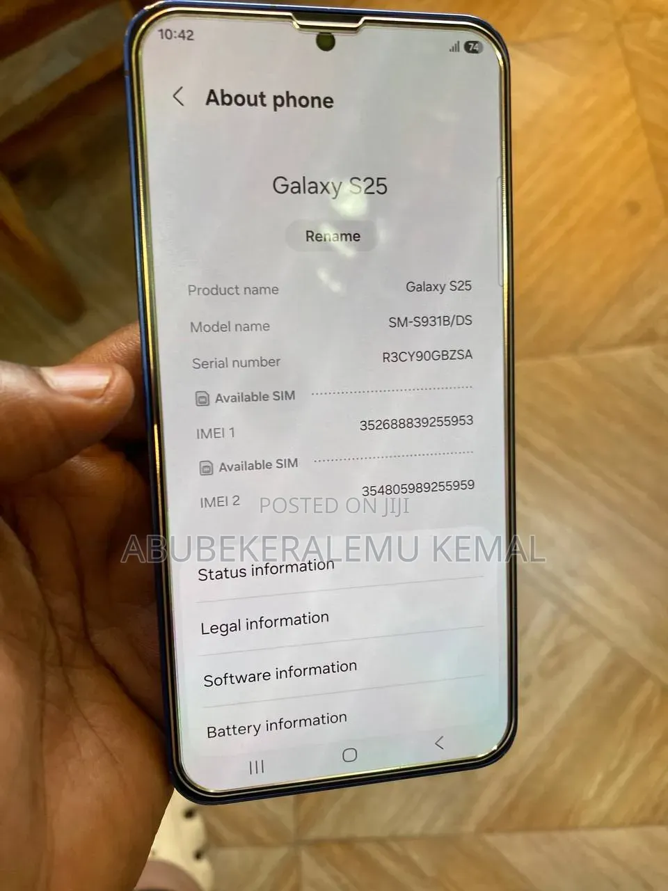 Samsung Galaxy S25 128 GB Blue