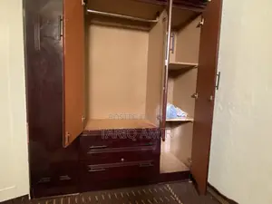 Spacious 4-Door Wooden Wardrobe