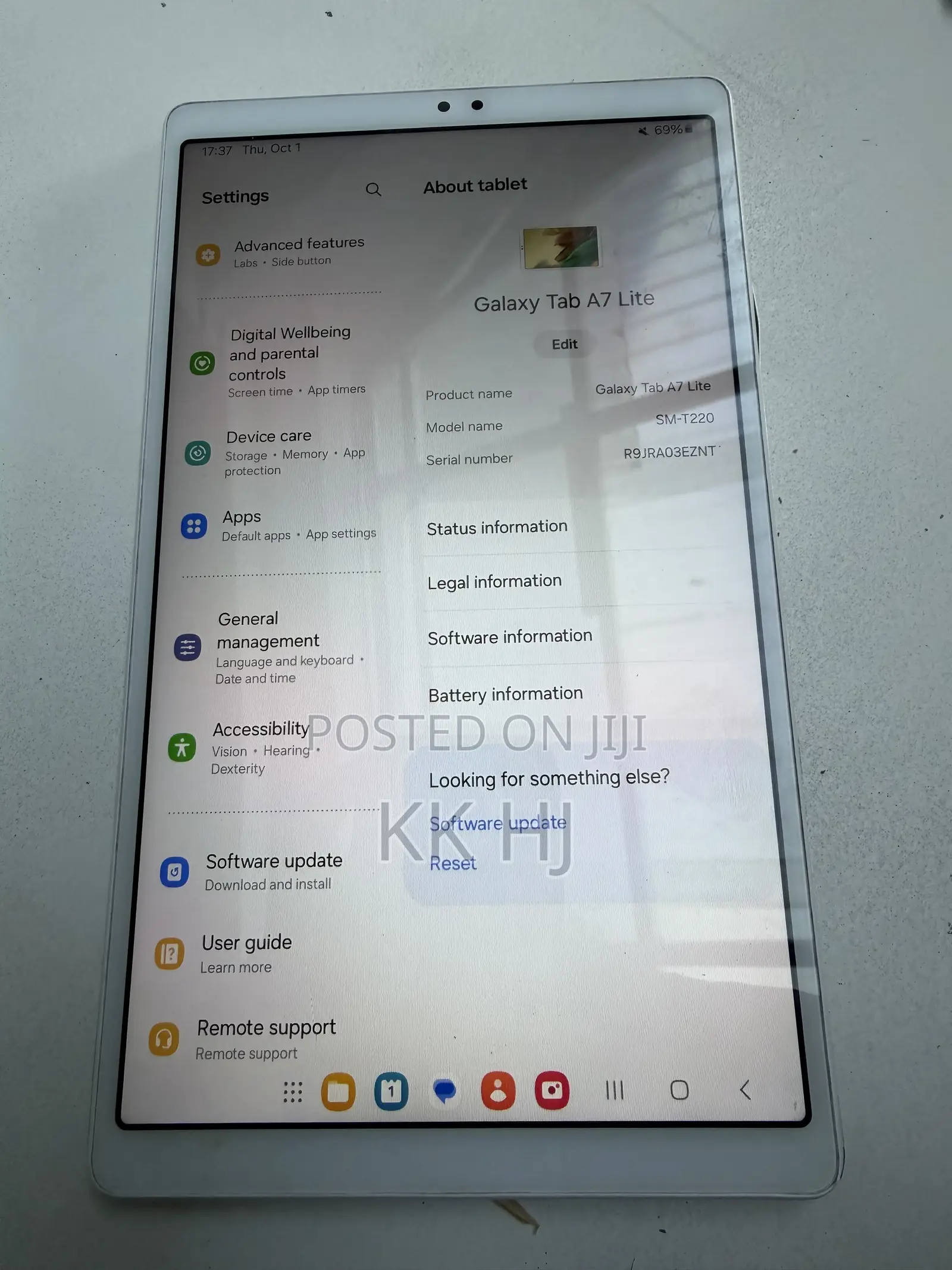 Samsung Galaxy Tab A7 Lite 32 GB Silver